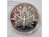 Ασήμι 1$ Millennium 2000 Καναδάς