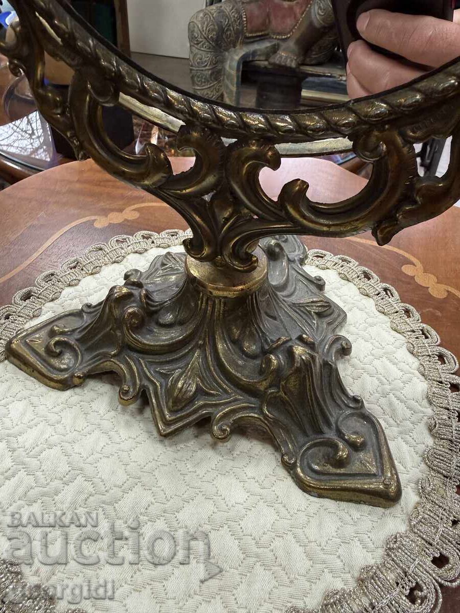 Παλιό επιτραπέζιο καθρέφτη τύπου ΜΠΑΡΟΚ. №7763 - 5 Παλιό επιτραπέζιο καθρέφτη τύπου ΜΠΑΡΟΚ. №7763 - 5