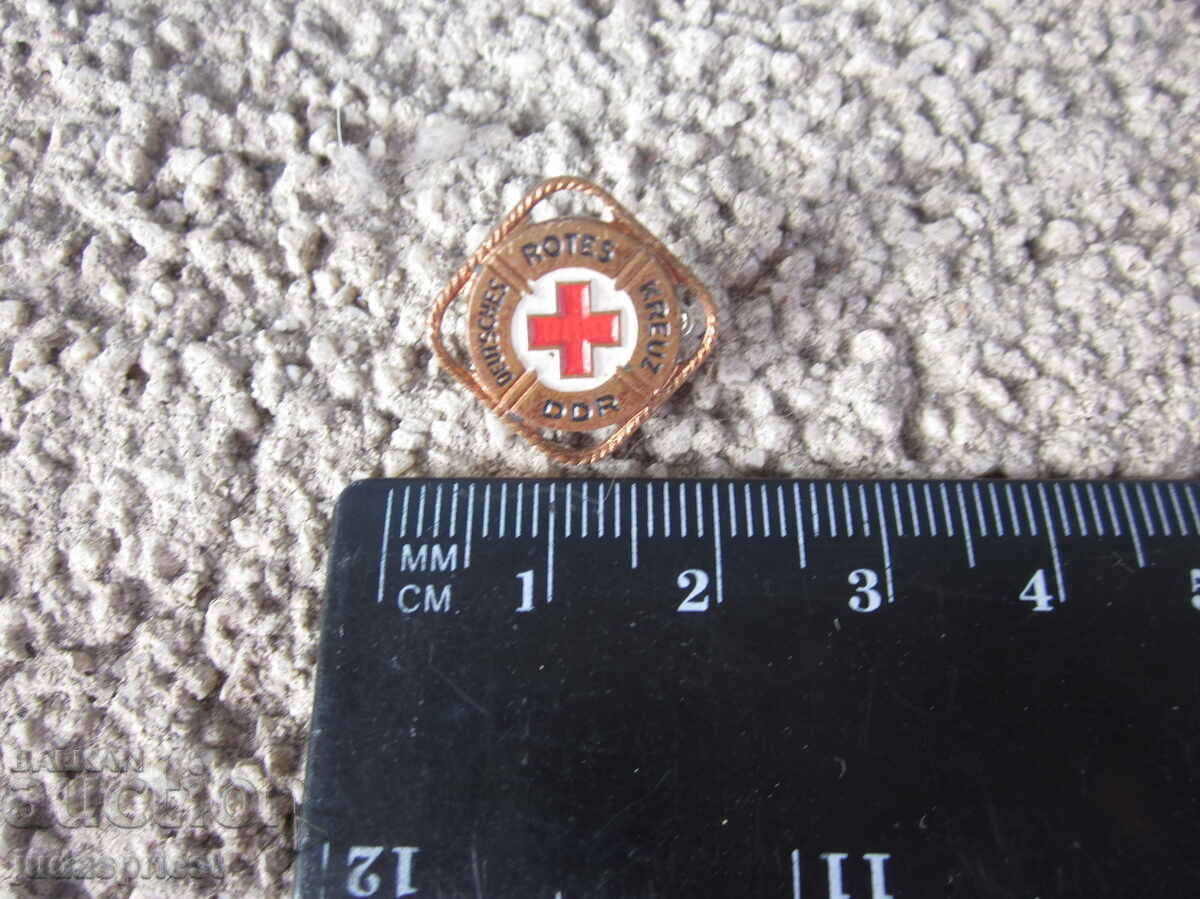 Германска значка Германски ГДР знак червен кръст - 5