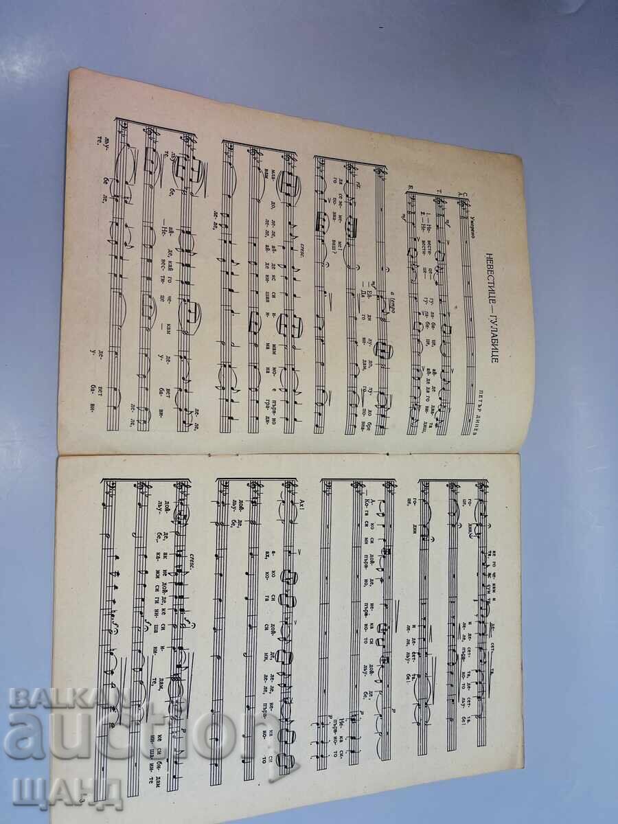 Δημοπρασία 1951 Πέταρ Ντίνεφ 5 Μακεδονικά Λαϊκά Τραγούδια Νότες Άλμπουμ Νότες