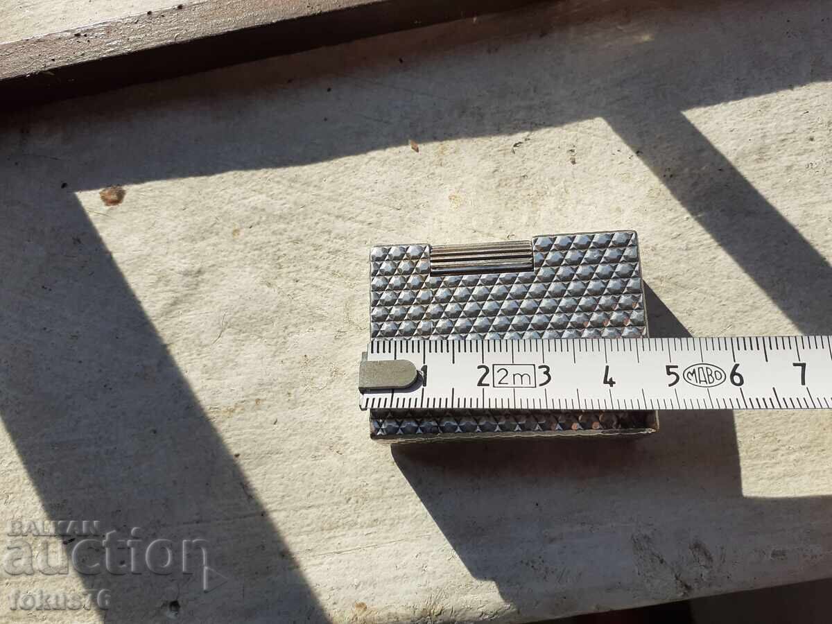 Brichetă de colecție din argint veche Dupont - funcționează - 7 Brichetă de colecție din argint veche Dupont - funcționează - 7