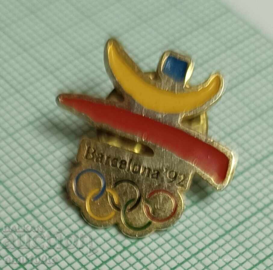 Delivery of Badge - Olympics Barcelona 92 Delivery of Badge - Olympics Barcelona 92