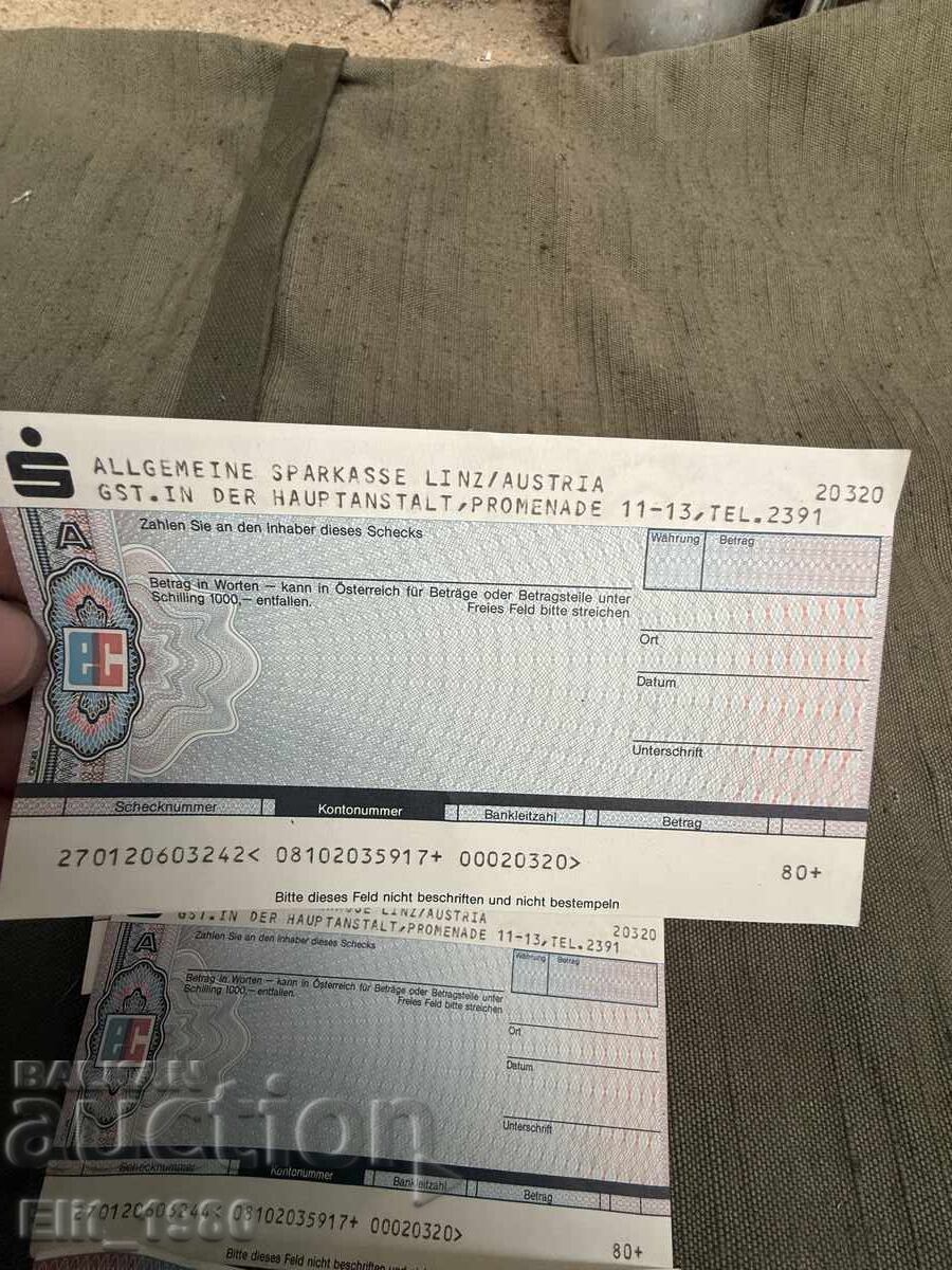 Delivery of Blank Check