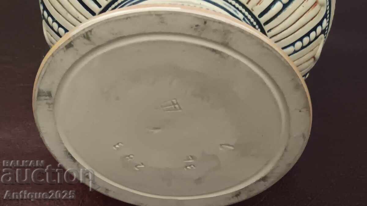 Αντίκα κεραμική κούπα μπύρας (στάιν) 3 λίτρων, Γερμανία, 35 εκ - 6