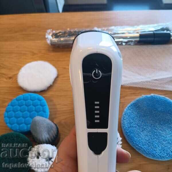 Παράδοση ΝΕΟ! Ηλεκτρική βούρτσα, 8 σε 1, τηλεσκοπική λαβή