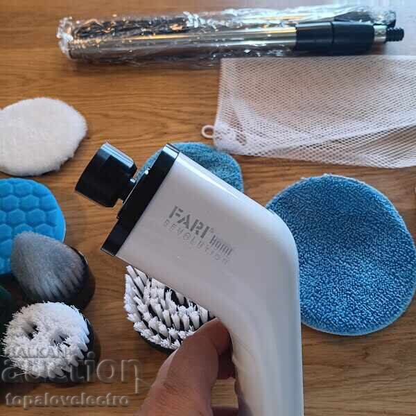 ΝΕΟ! Ηλεκτρική βούρτσα, 8 σε 1, τηλεσκοπική λαβή - 5