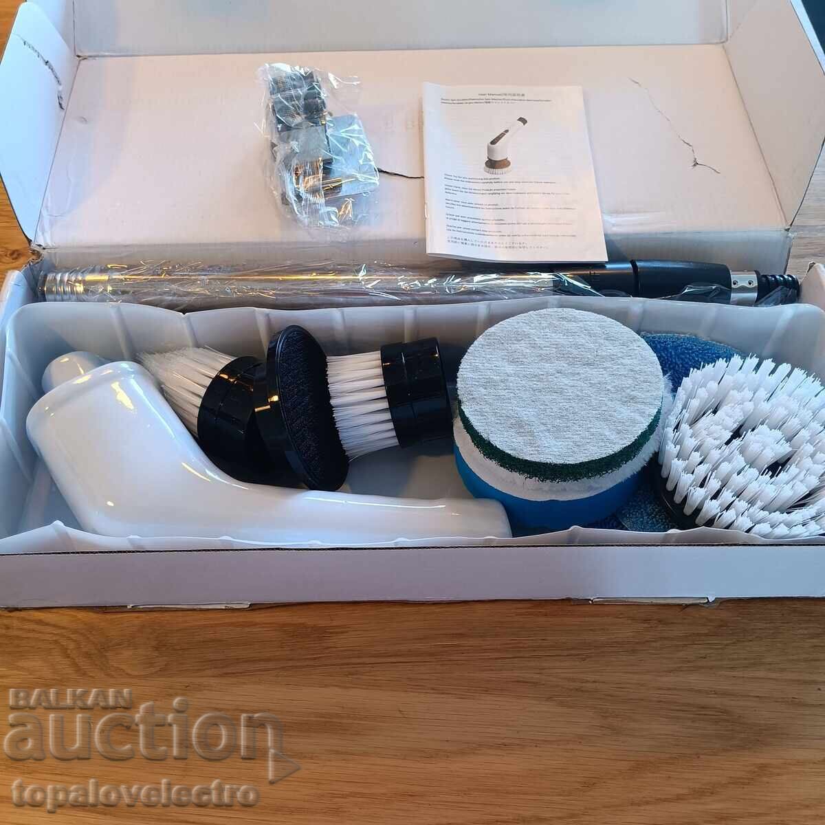 ΝΕΟ! Ηλεκτρική βούρτσα, 8 σε 1, τηλεσκοπική λαβή - 7