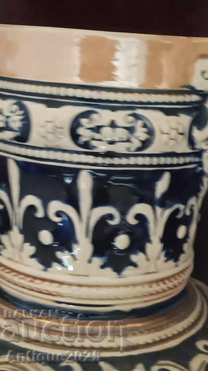 Κεραμική διακοσμητική κανάτα, 2,5 λ - 5 Κεραμική διακοσμητική κανάτα, 2,5 λ - 5