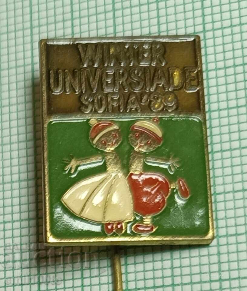 Insigna - Universiada de iarnă Sofia 89