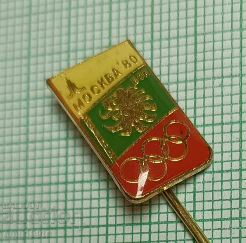 Insigna - BOK Comitetului Olimpic Bulgar Jocurile Olimpice Moscova 80 - 6 Insigna - BOK Comitetului Olimpic Bulgar Jocurile Olimpice Moscova 80 - 6