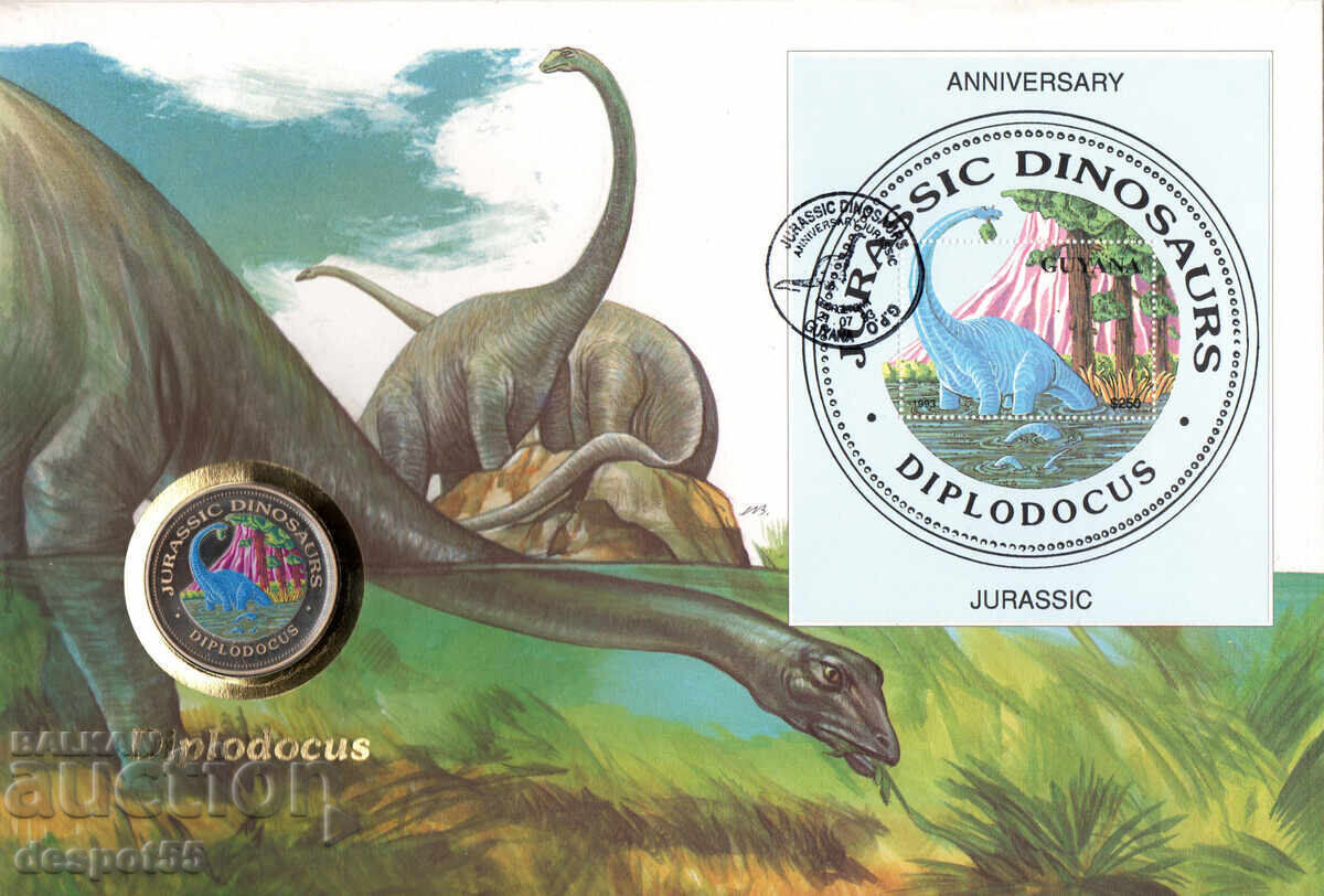 1994. Guyana. Plic numismatic "Prima zi" - 1000 franci