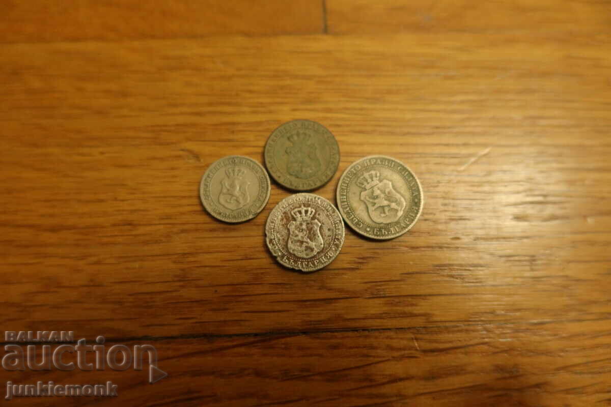 LOT 2.5, 5, 10 STOTINKI 1888 g. ; DE LA STOTINKA !!! - 6