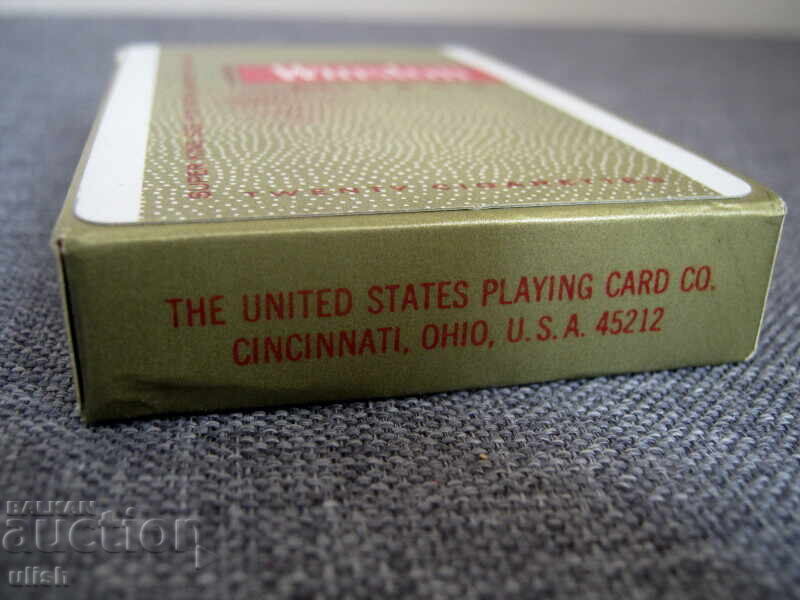 Аукцион Стари ретро колода карти за игра Winston нови неразпечатани Аукцион Стари ретро колода карти за игра Winston нови неразпечатани