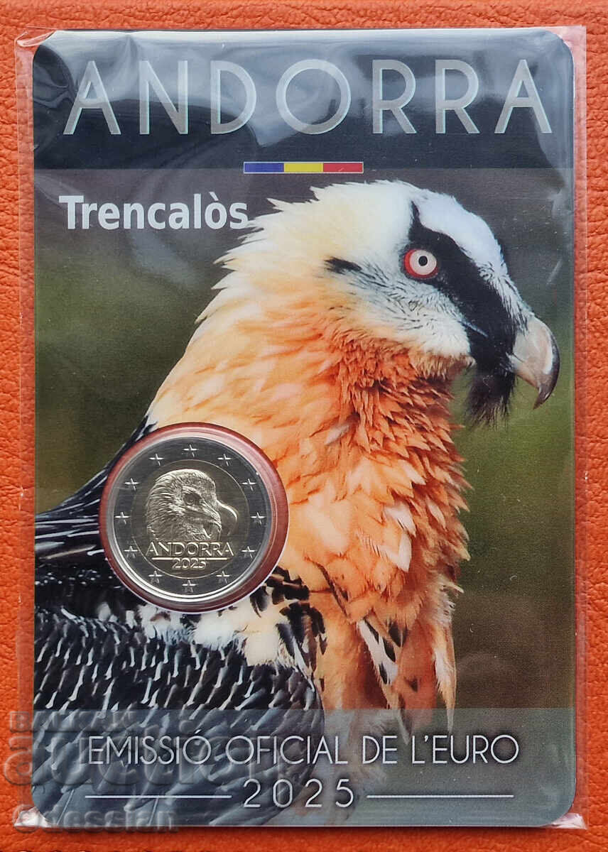 Андора • 2 евро • Брадатият лешояд • 2025 Андора • 2 евро • Брадатият лешояд • 2025