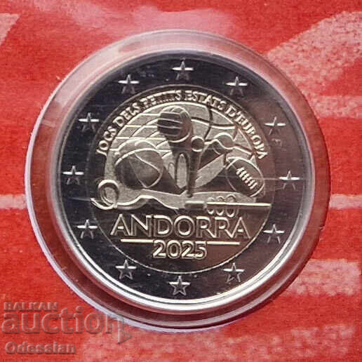 Andora • 2 euro • Jocurile Micilor Țări din Europa • 2025 cu preț € 33.23 | 64.99 BGN Andora • 2 euro • Jocurile Micilor Țări din Europa • 2025 cu preț € 33.23 | 64.99 BGN