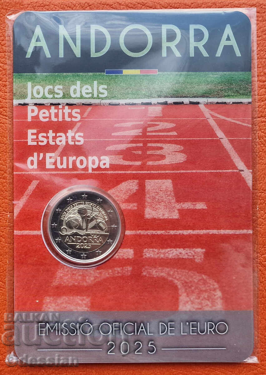 Andora • 2 euro • Jocurile Micilor Țări din Europa • 2025 Andora • 2 euro • Jocurile Micilor Țări din Europa • 2025