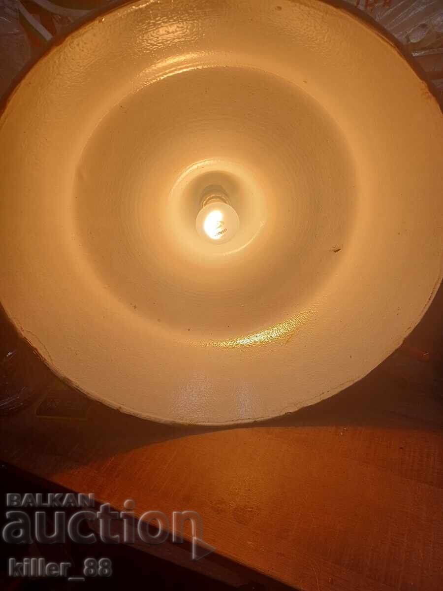 Lampă emailată veche funcțională