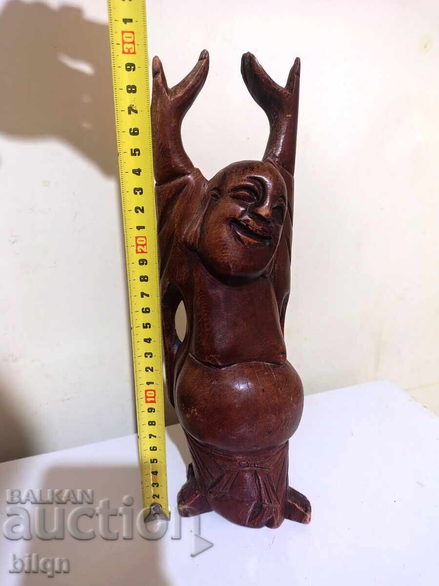 Wooden Sculpture - Laughing Buddha - 5 Wooden Sculpture - Laughing Buddha - 5