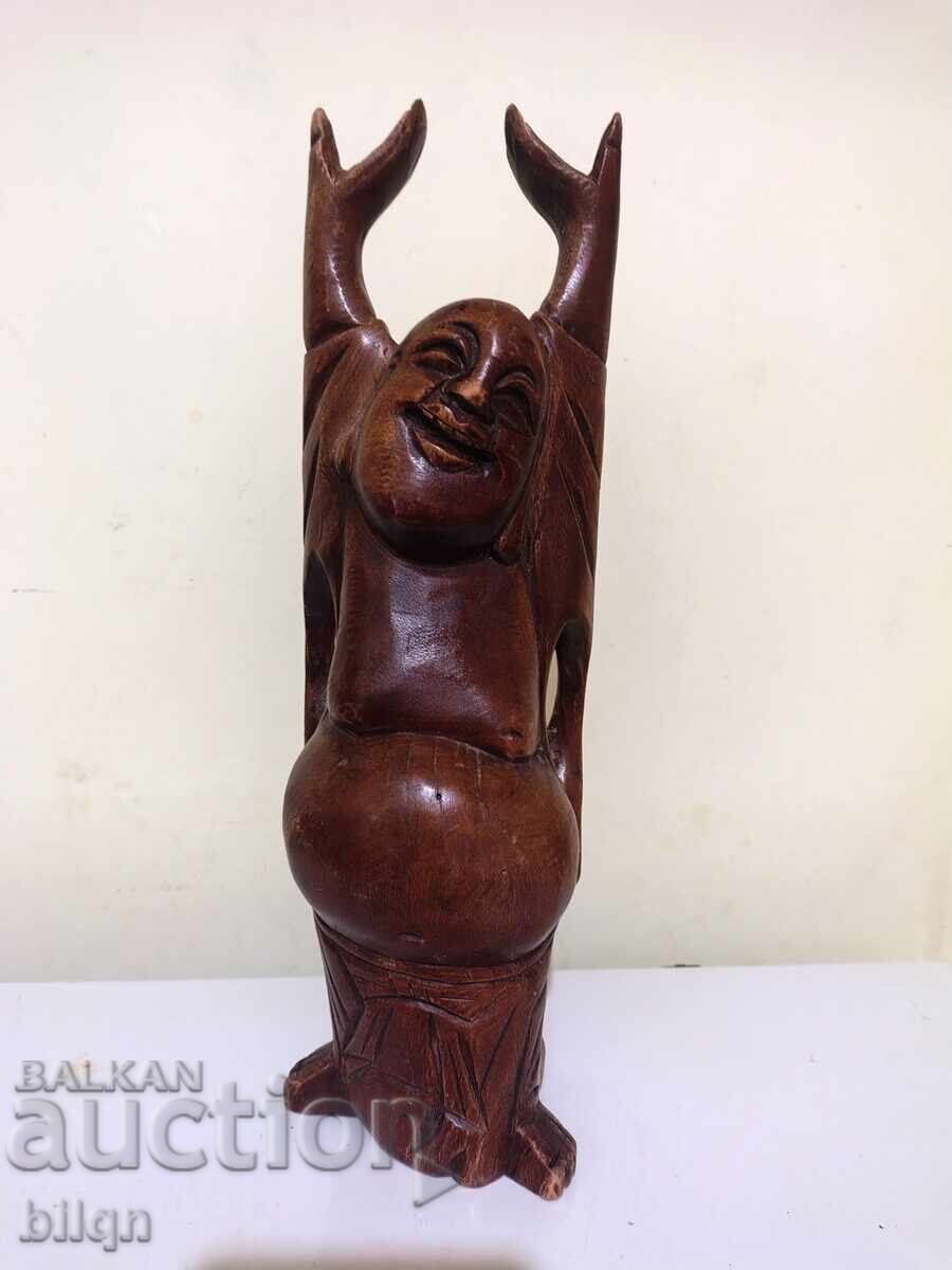 Wooden Sculpture - Laughing Buddha Wooden Sculpture - Laughing Buddha