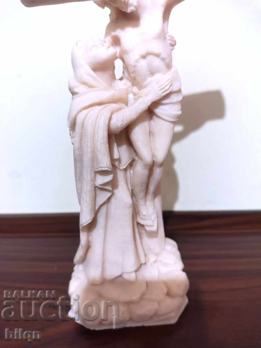 Auction Great Alabaster Crucifix Statue Auction Great Alabaster Crucifix Statue