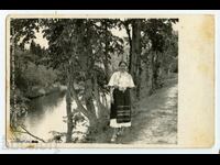 Costum popular, carte poștală "juna bulgarino" 1937