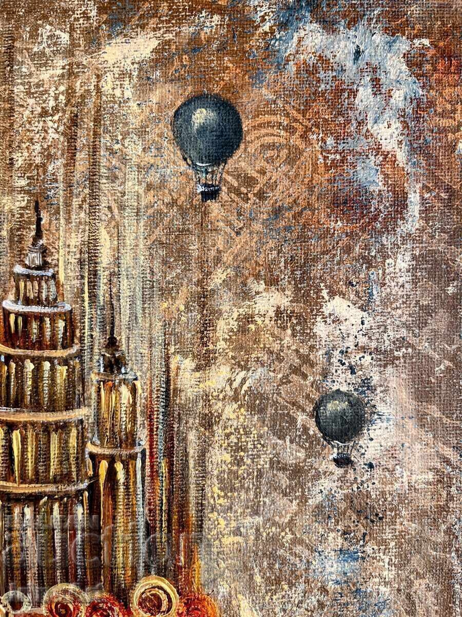 Μαγικό τσαγιέρα - Ira Mo (Ι.Μοβτσάν). Λάδι σε καμβά + Πλαίσιο - 8