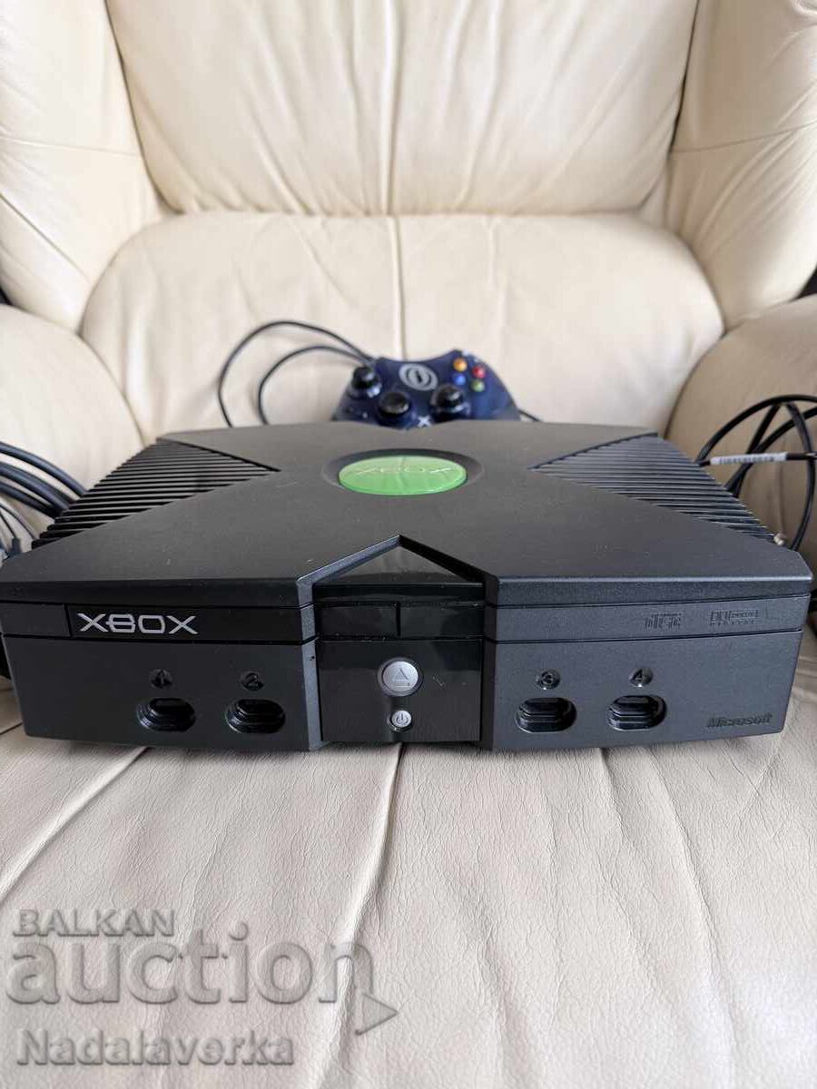 Xbox Classic OG Negru – Modat (Mod BMC Emustation) + PowerP cu preț € 40.90 | 79.99 BGN Xbox Classic OG Negru – Modat (Mod BMC Emustation) + PowerP cu preț € 40.90 | 79.99 BGN