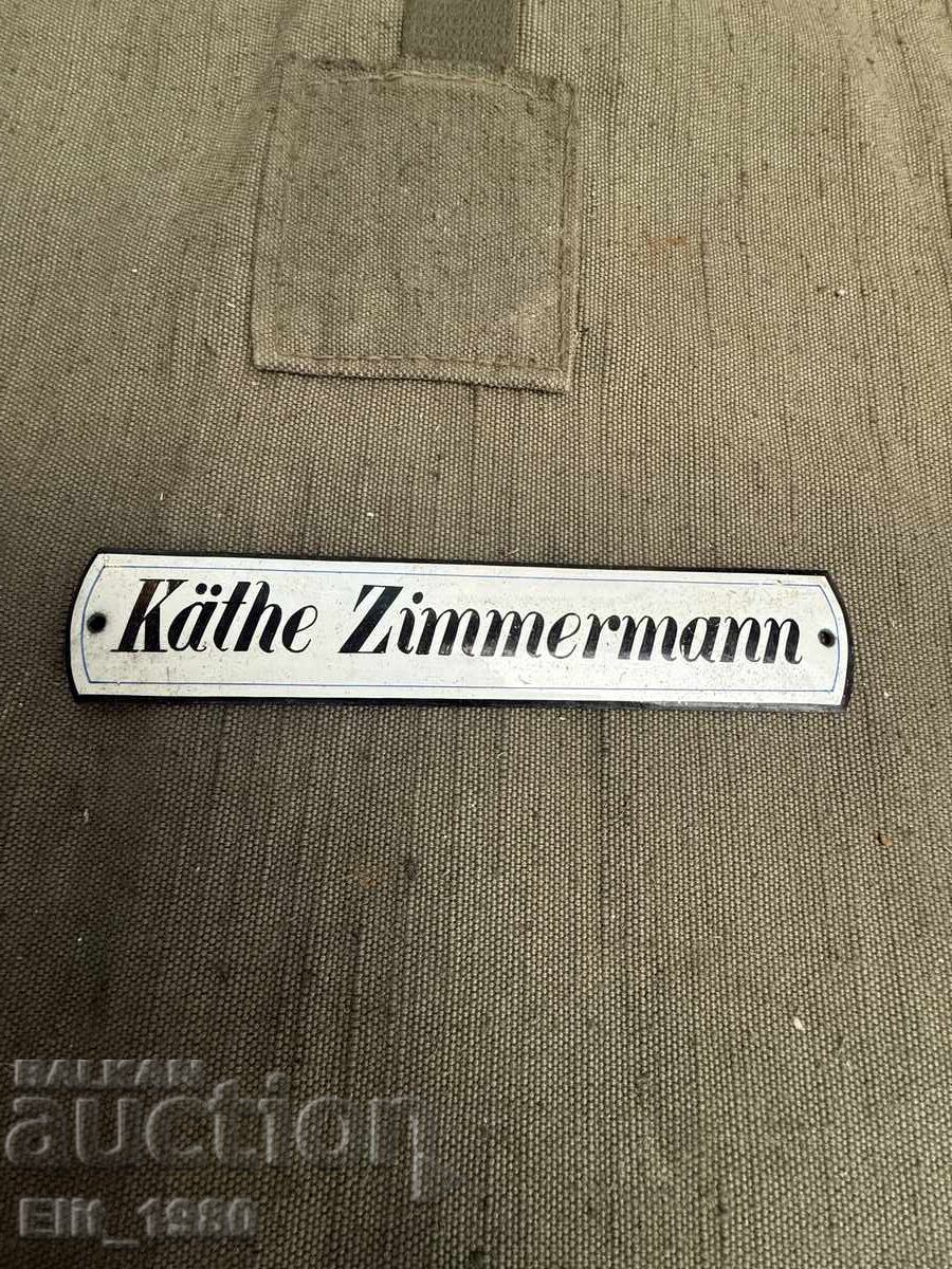 Немска Емайлирана Табела