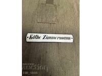 Γερμανική Εμαγιέ Πινακίδα