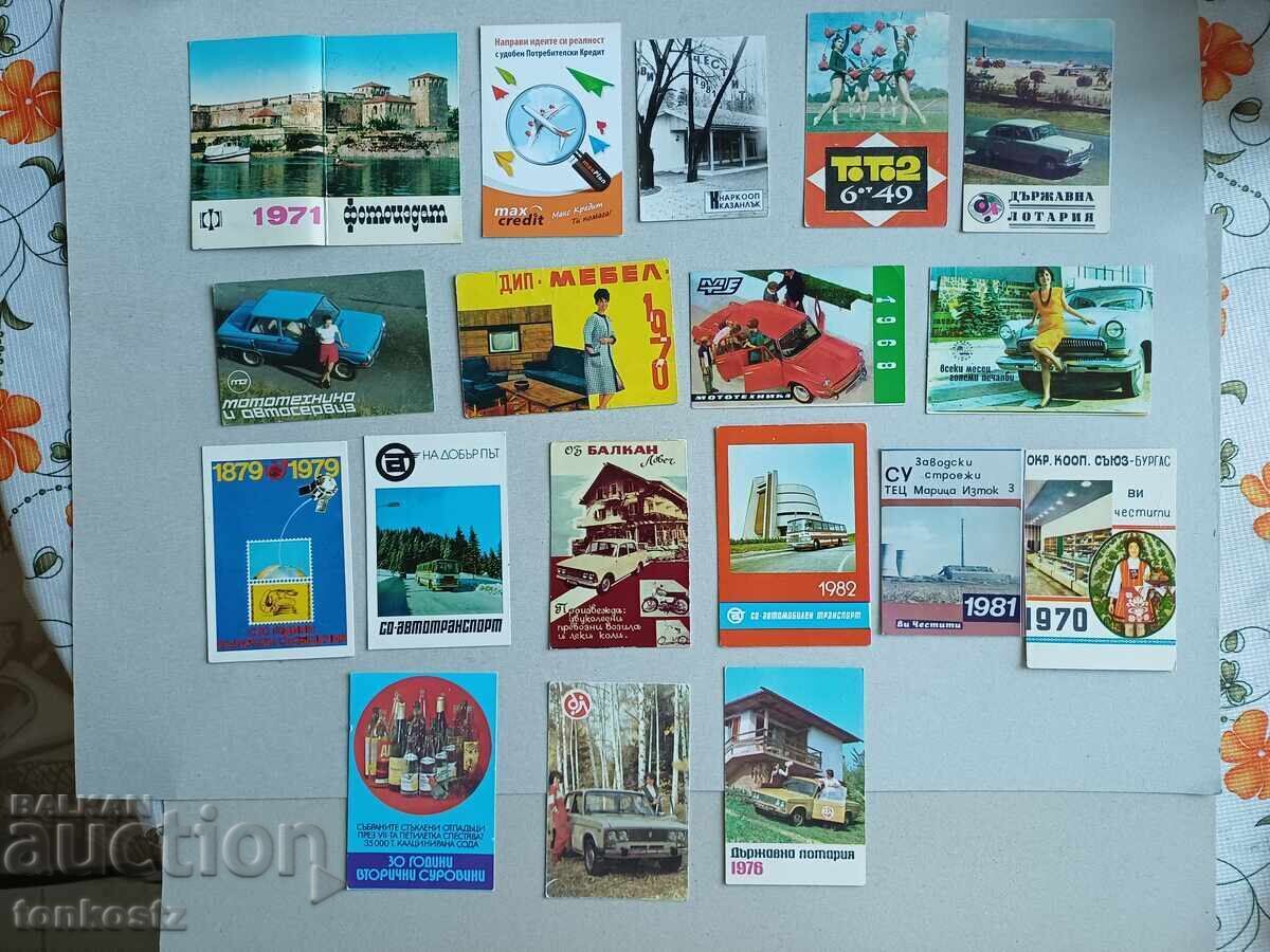 18 бр. Календарчета 18 бр. Календарчета