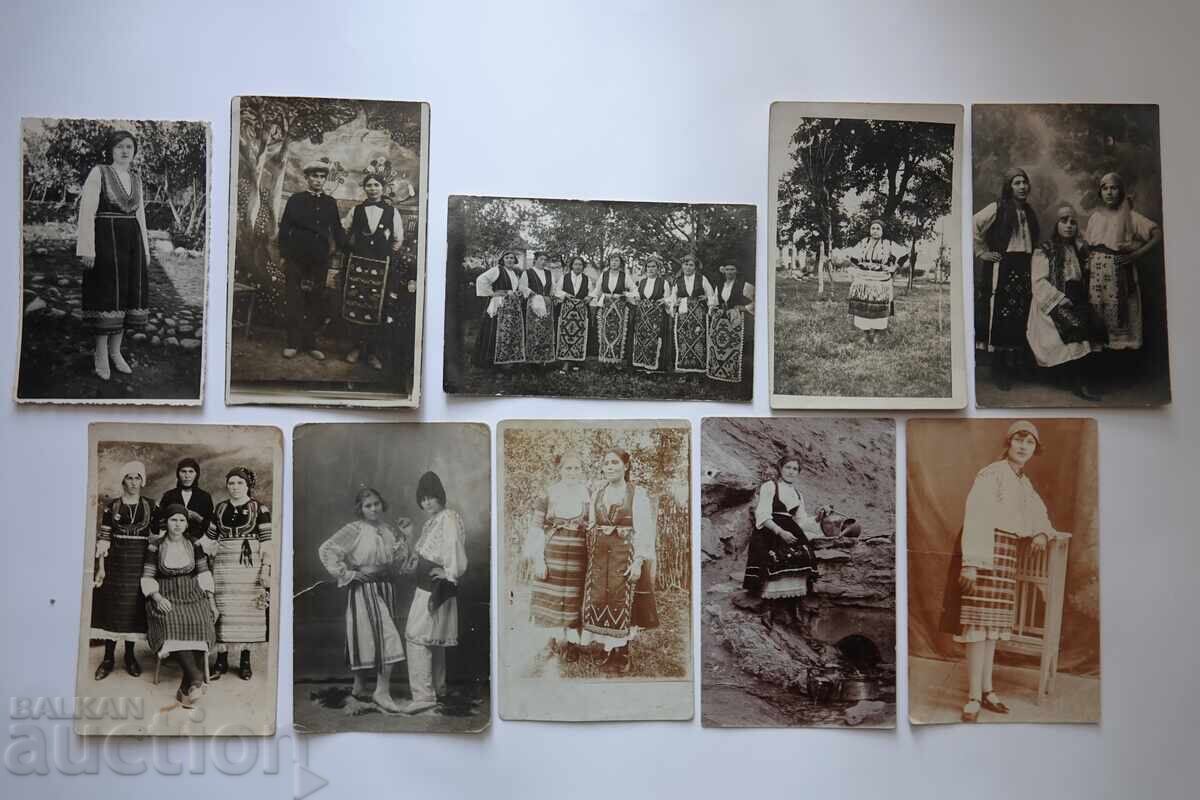 Народни носии на България, снимки с размер на пощенска карти Народни носии на България, снимки с размер на пощенска карти