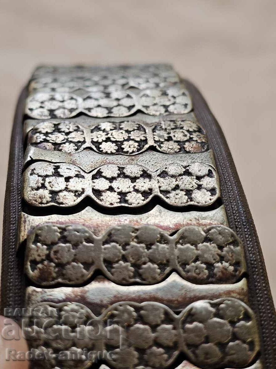 Αναγεννησιακή βουλγαρική εθνογραφική ζώνη σατσάν ασήμι - 7