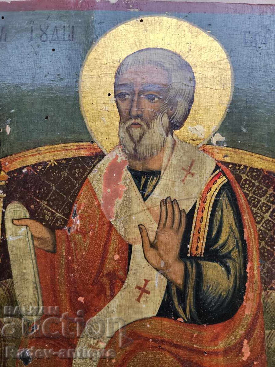 Veche icoană bulgară din secolul al XIX-lea, de renaștere, Sfântul Iuda, sfânt - 5