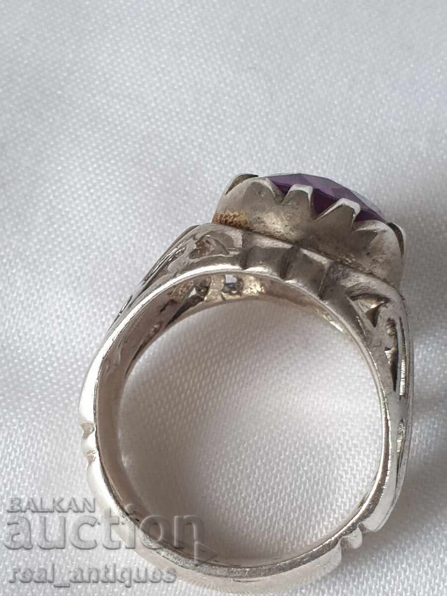Livrarea Inel de argint cu ametist Livrarea Inel de argint cu ametist