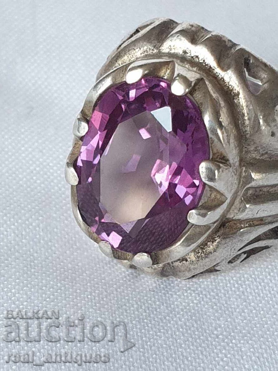 Inel de argint cu ametist - 7 Inel de argint cu ametist - 7