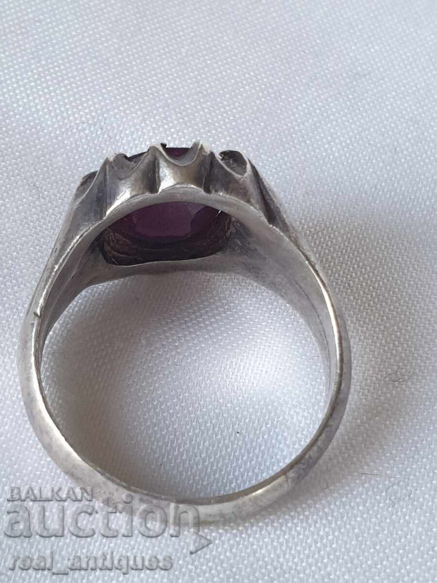 Silver ring with a ruby with price € 48.06 | 94.00 BGN