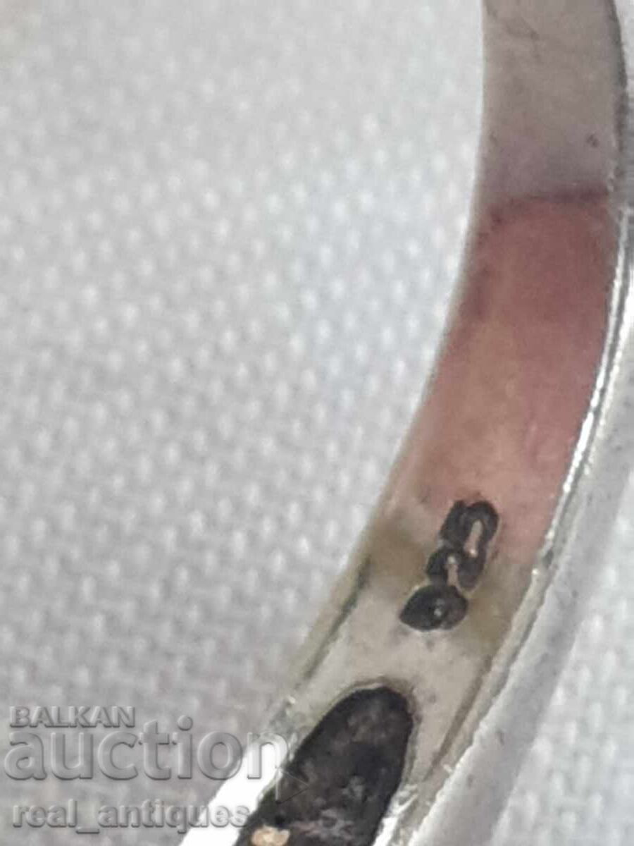 Ασημένιο δαχτυλίδι με ζαφείρι - 6 Ασημένιο δαχτυλίδι με ζαφείρι - 6