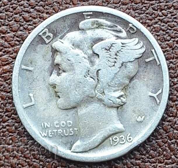 10 λεπτά 1936 ΗΠΑ. #1