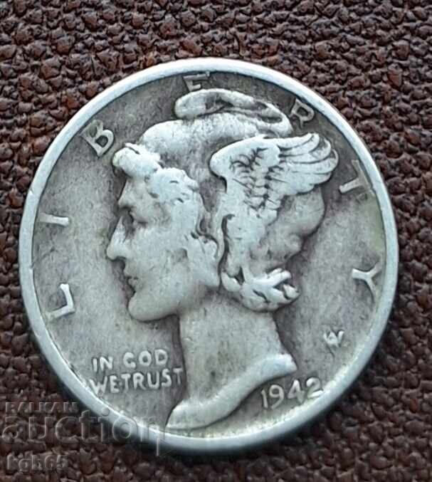 10 цента 1942 г. САЩ. #2 10 цента 1942 г. САЩ. #2