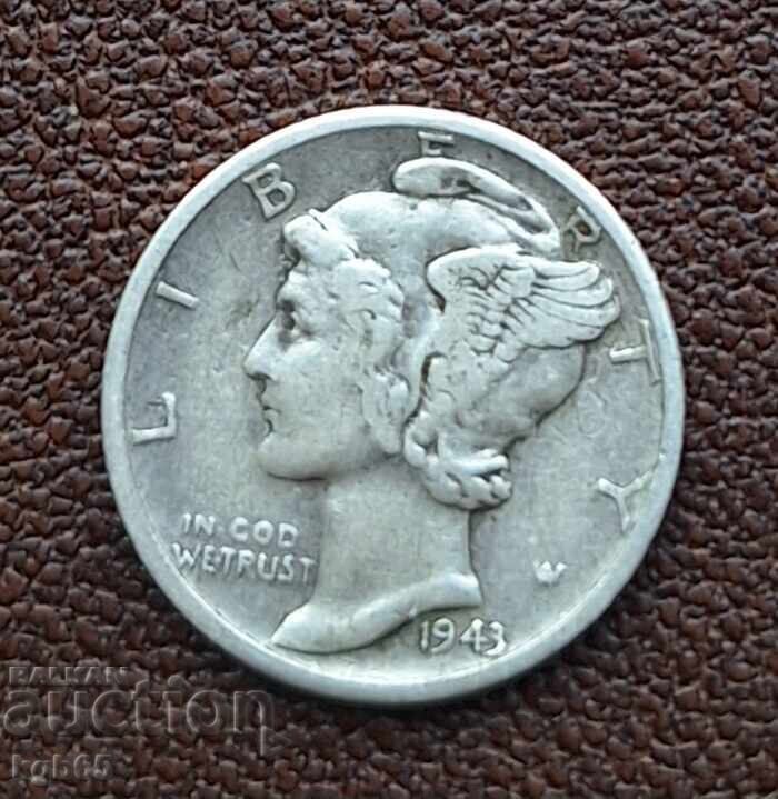 10 cenți 1943 SUA. #3