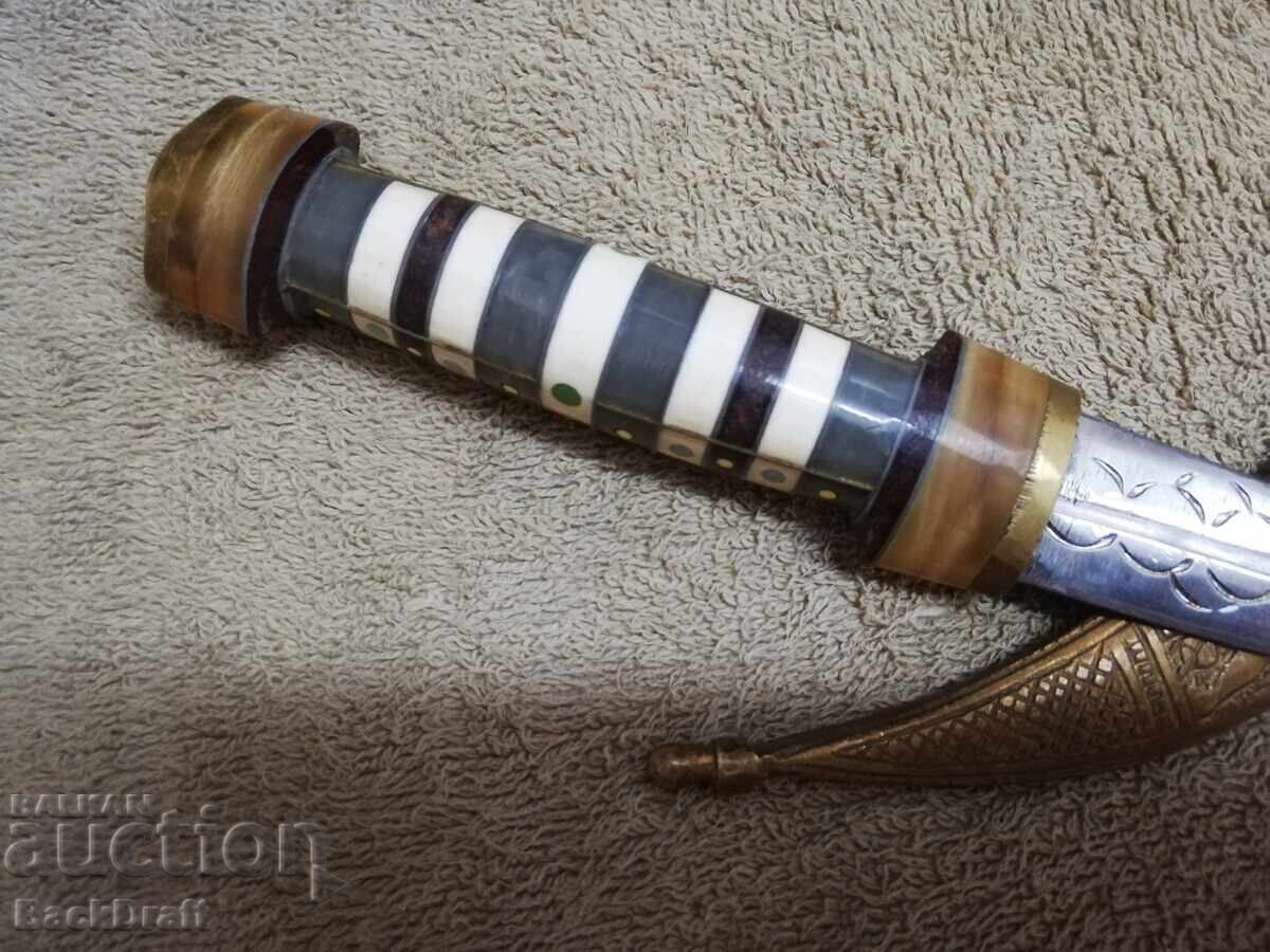 Pumnal arab, camă, cuțit, kumaya, jambiya, hanjar, lamă, teacă - 5 Pumnal arab, camă, cuțit, kumaya, jambiya, hanjar, lamă, teacă - 5