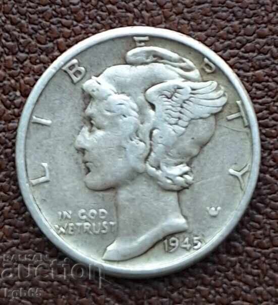 10 cenți 1945 SUA. #6