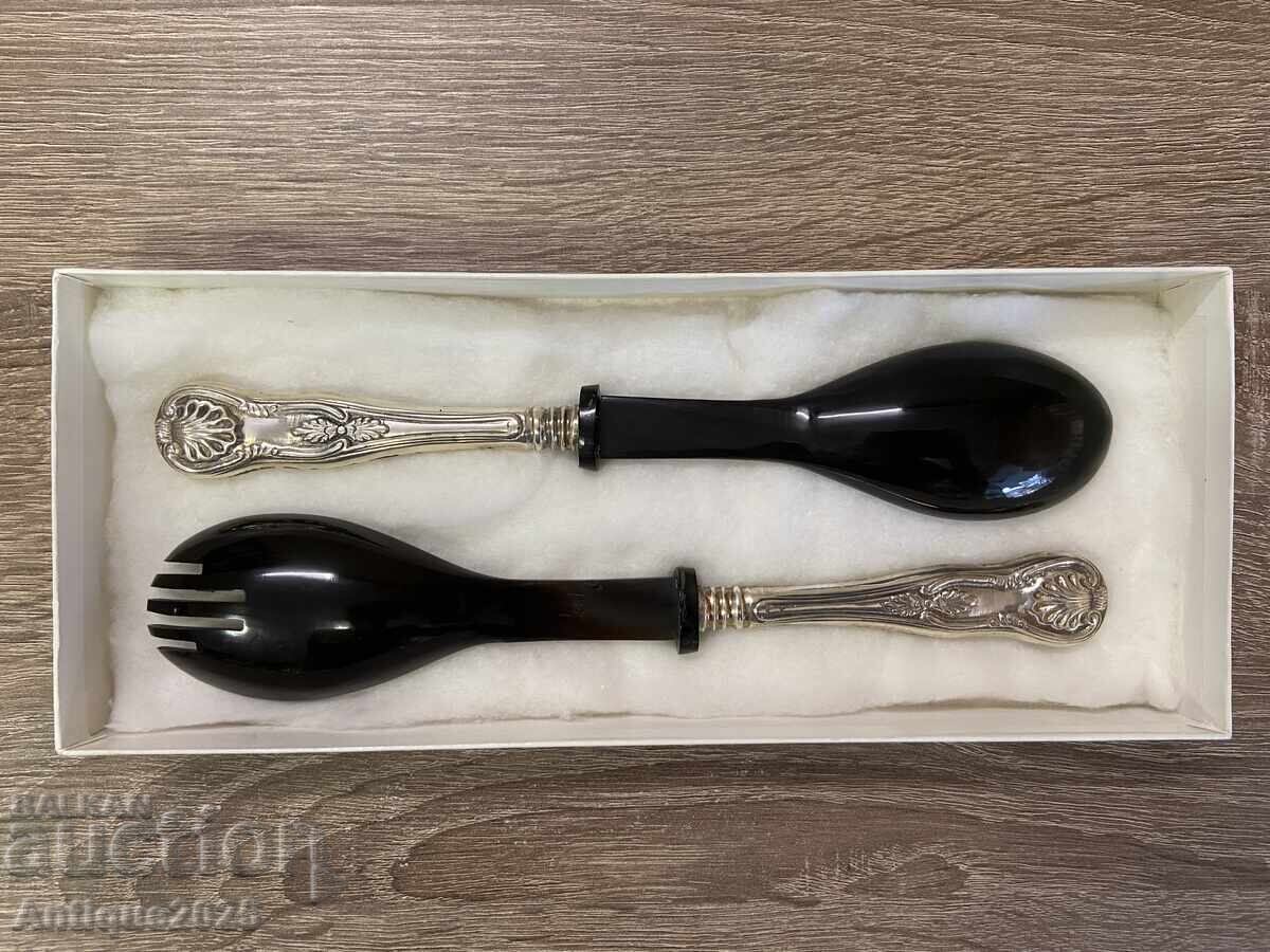 Set vintage JASPER pentru servire - lingură și furculiță cu preț € 50.00 | 97.79 BGN