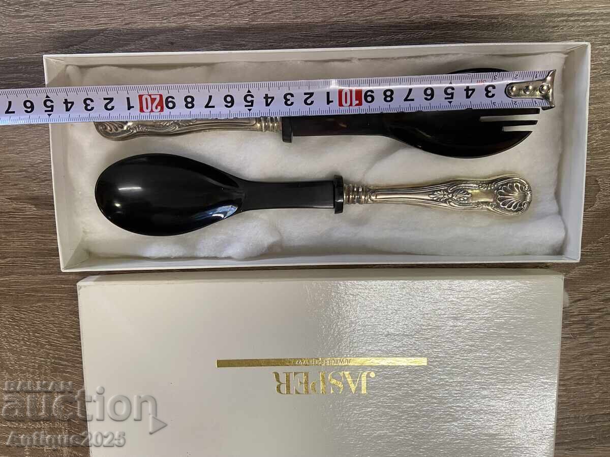 Livrarea Set vintage JASPER pentru servire - lingură și furculiță