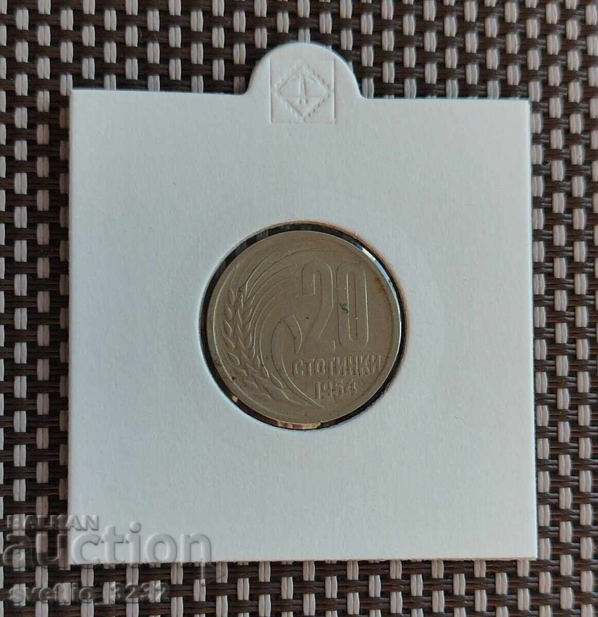 20 de cenți 1954