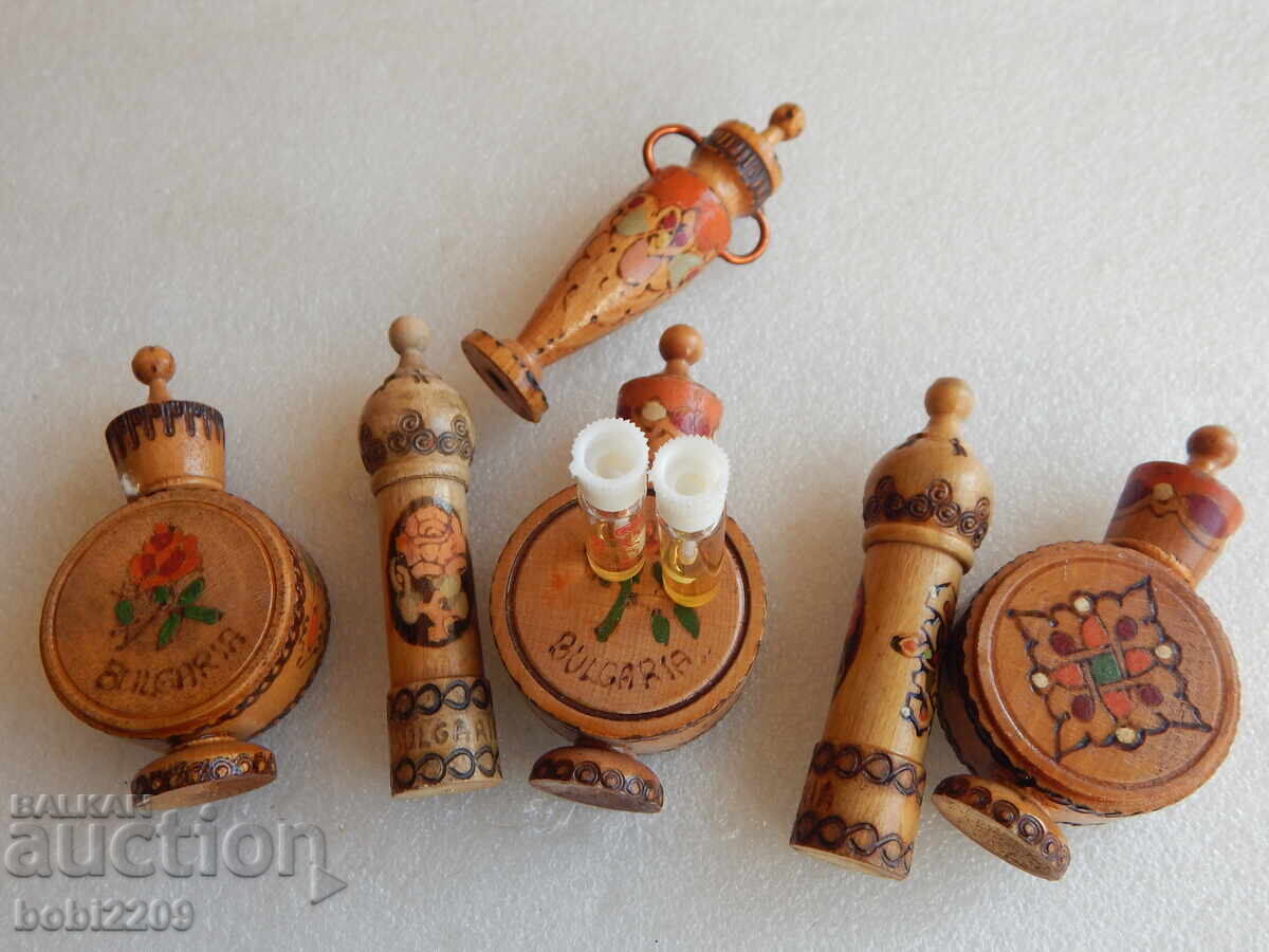 SOZ Musk Rose BULGARIAN ROSE Perfume Bottles Wooden SOZ Musk Rose BULGARIAN ROSE Perfume Bottles Wooden