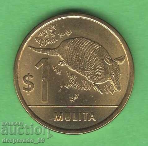 (¯`'•.¸   1 песо 2012  УРУГВАЙ  UNC   ¸.•'´¯)