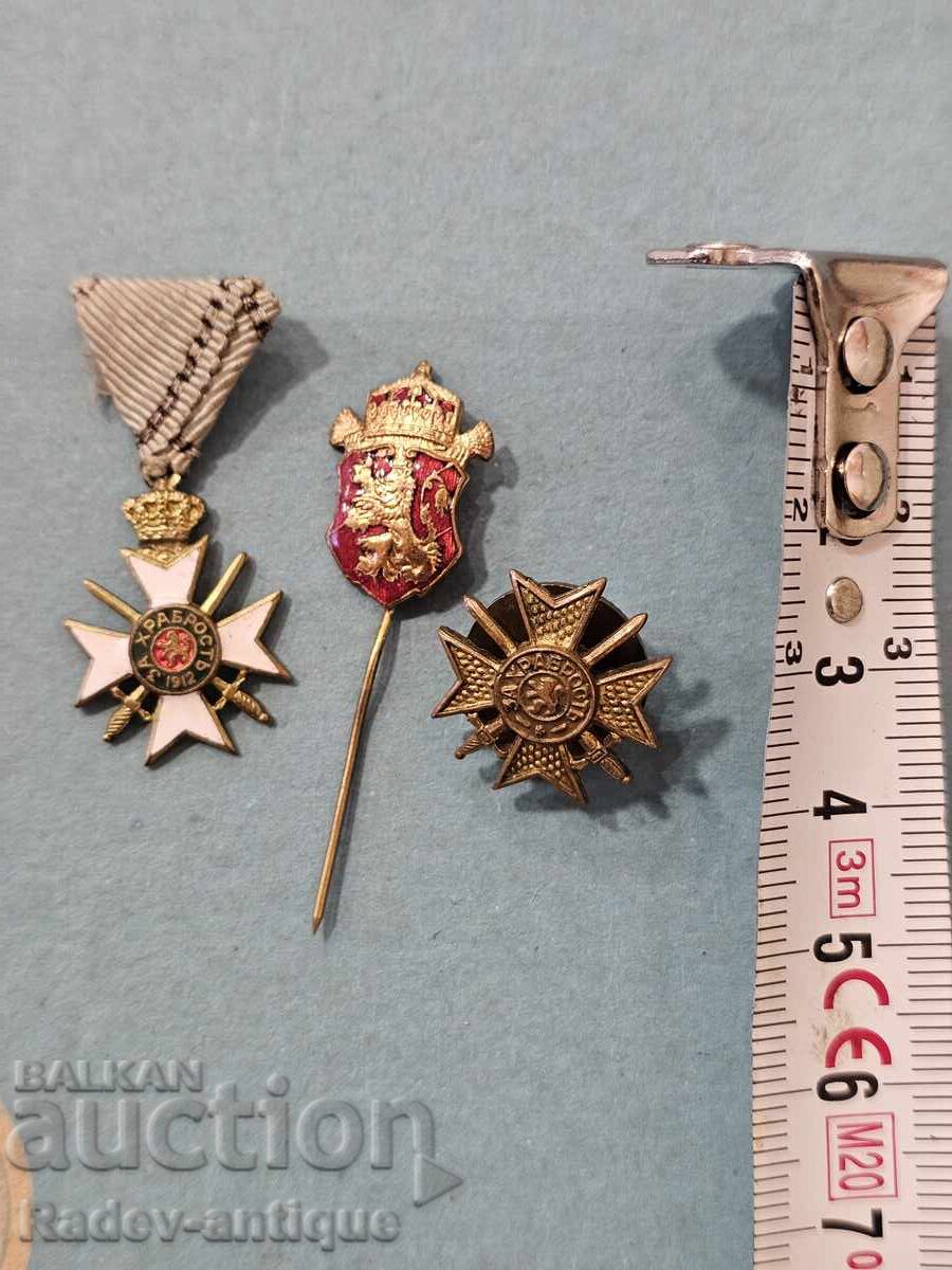 Аукцион ЛОТ Миниатюра Значка Орден За Храброст Царски Български