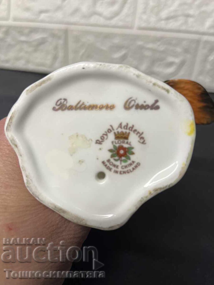 Pasăre de porțelan de colecție Royal Adderley Floral - 5