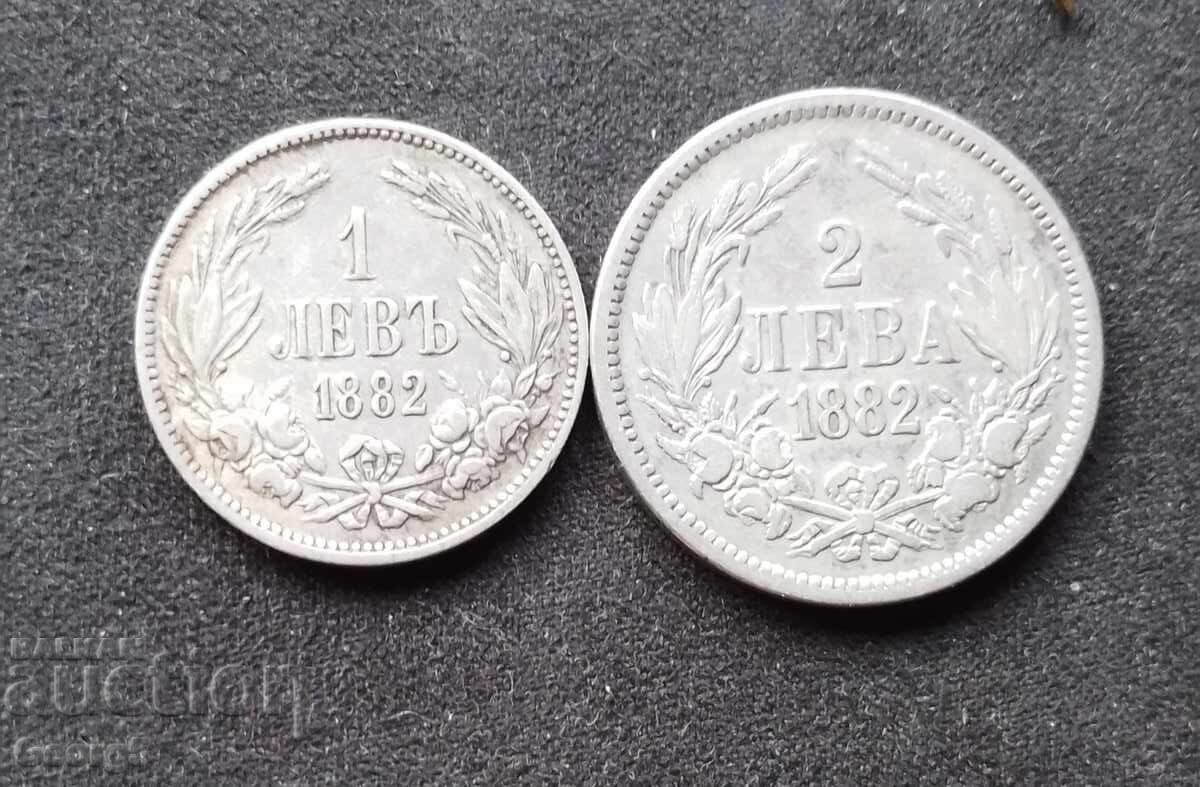 1 and 2 leva 1882 year